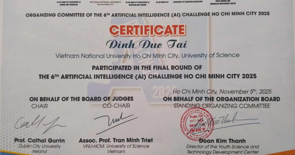 AI Challenge HCMC 2025 Finalist
